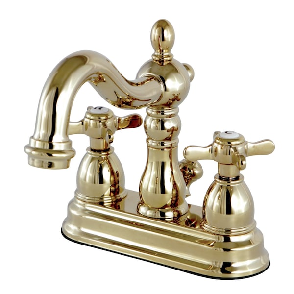KS1602BEX 4" Centerset Bathroom Faucet, Polished Brass